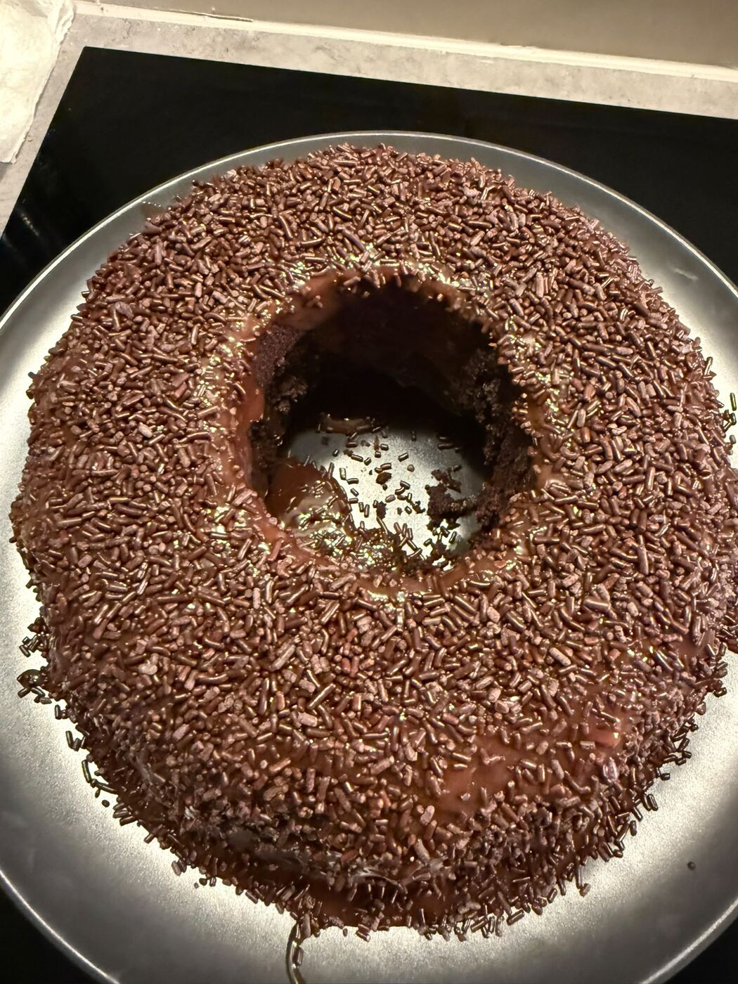 Corona de chocolate